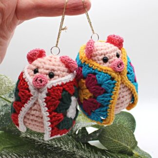 Pig in a blanket christmas tree decoration