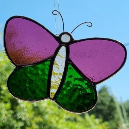 Stained Glass Butterfly Suncatcher - Image 4