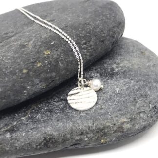 Personalised Silver Reversible Charm Necklace