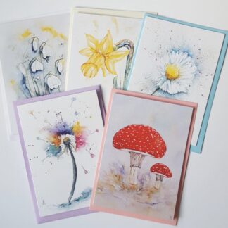 Seasonal Floral Cards or Notelets