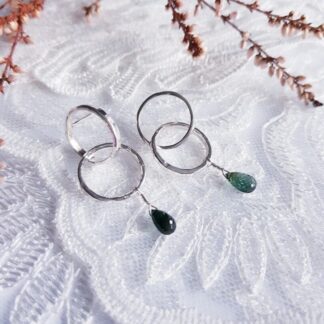 Handmade Sterling Silver Tourmaline earrings