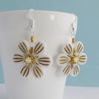 Spring Blossom Flower Statement Earrings