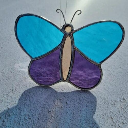 Stained Glass Butterfly Suncatcher - Image 6
