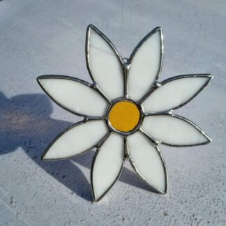 Stained Glass Daisy Suncatcher