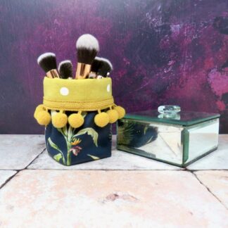 Mini Storage pot with pom pom trim