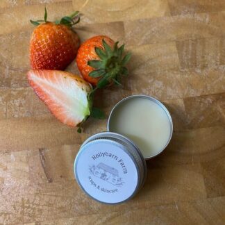 Strawberry flavour lip balm