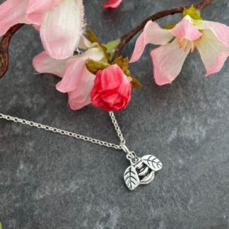 Handmade Silver Bee Necklace Pendant