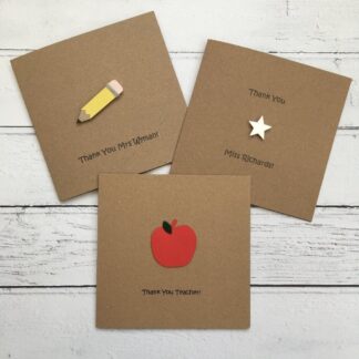 Thank You Teacher Card - personalisation available