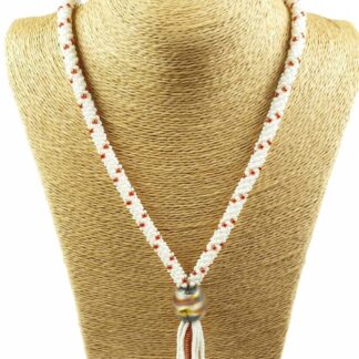 Handcrafted Lampwork Kumihimo Lariat