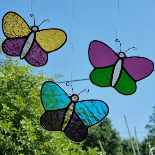 Stained Glass Butterfly Suncatcher - Image 3
