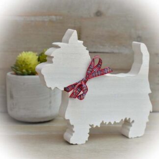 Westie West Highland Terrier Wooden Dog Ornament