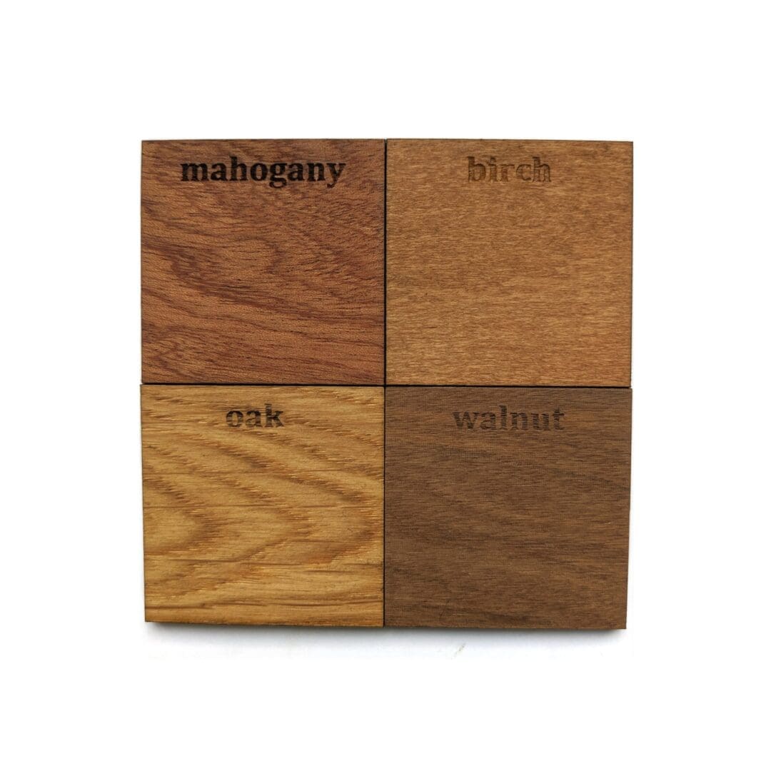 Tealight holder made from wood. Available in birch, oak, walnut or mahogany. - Image 5