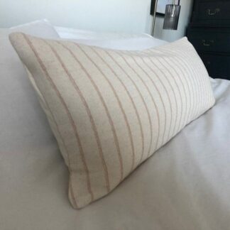 long bolster cushion cover, Hmong batik brown striped fabric