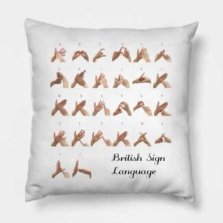 British Sign Language Alphabet Cushion - BSL