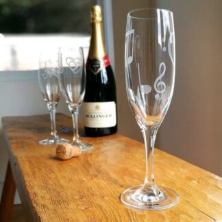 Champagne Prosecco fizz Glass - Music