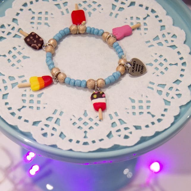 Charm bracelet - Iced rings, biscuits, ice lollies, choose your style - Image 3
