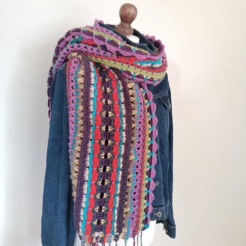 Crocheted Scarf Wrap - Image 3