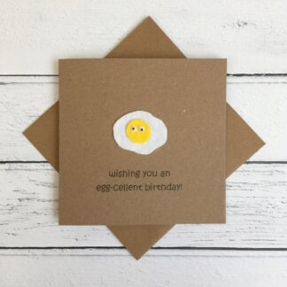 Funny Birthday Card - wishing you an egg-cellent birthday