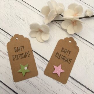 Handmade Gift Tags - birthday, thank you, with love, new baby