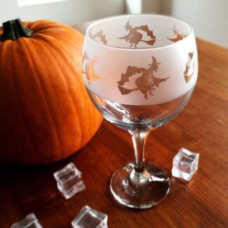 Gin Glass by Four Hands Etched Glass - Witches