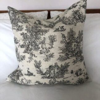 French vintage toile de jouy cushion covers, French country pillows