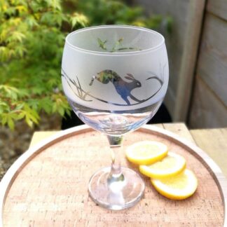Gin Glass by Four Hands Etched Glass - Hare