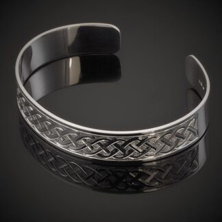 Handmade Sterling Silver Celtic Knot Unisex Cuff Bracelet