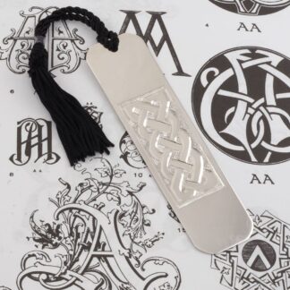 Celtic Knot Engraved Sterling Silver Bookmark