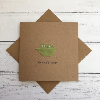 Funny Birthday Card - hap-pea birthday!