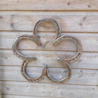 Horseshoe Flower Garden Metal Art