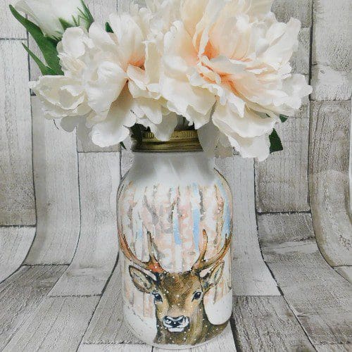 Woodland Fox, Owl, Squirrel or Stag 1 Litre Kilner Jar Vase - Image 5