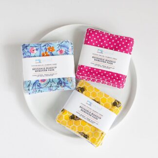 Reusable Makeup Remover Wipes in cotton and bamboo fabrics