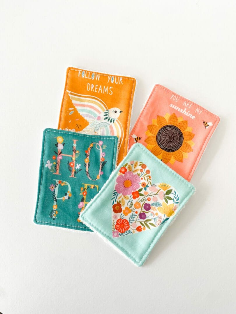 Reusable Makeup Remover Wipes - Sunflowers and Rainbows - in Aid of Ukraine - Image 4