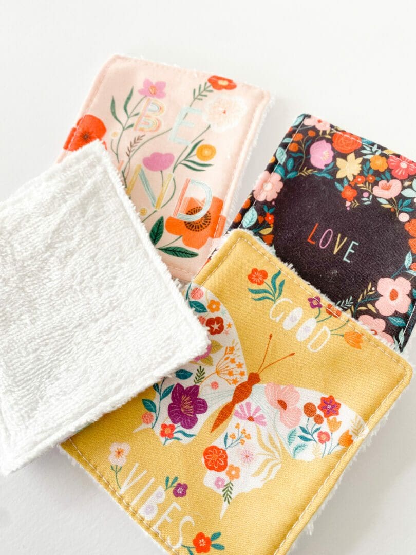 Reusable Makeup Remover Wipes - Sunflowers and Rainbows - in Aid of Ukraine - Image 3