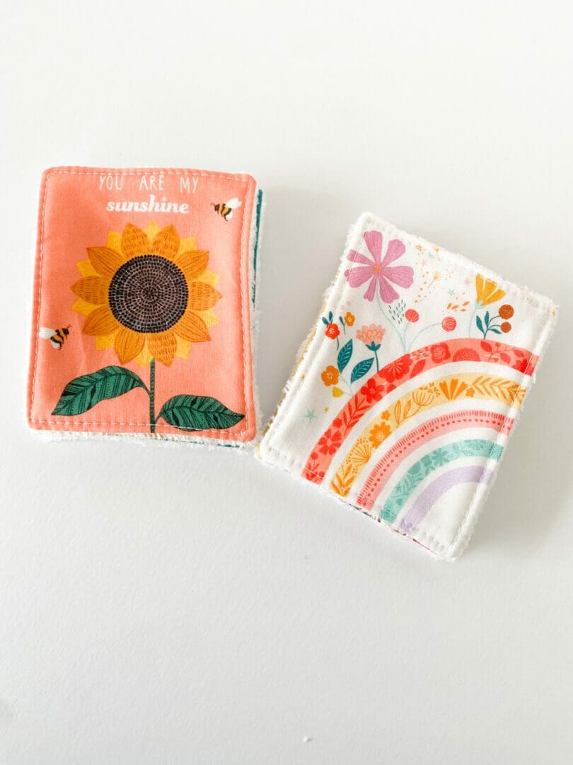 Reusable Makeup Remover Wipes - Sunflowers and Rainbows - in Aid of Ukraine - Image 6