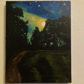 'Beneath the watery moon' original acrylic