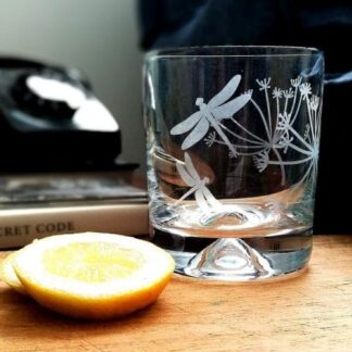 Tumbler Glass - Seedhead & Dragonfly - 280ml