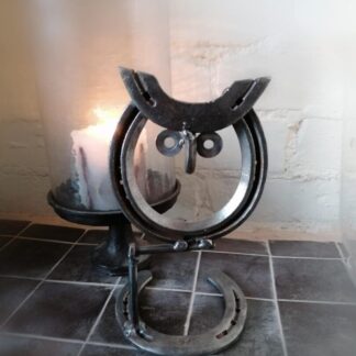 Horseshoe Owl - Metal Art