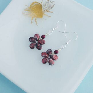 Dainty Flower Dangle Earrings