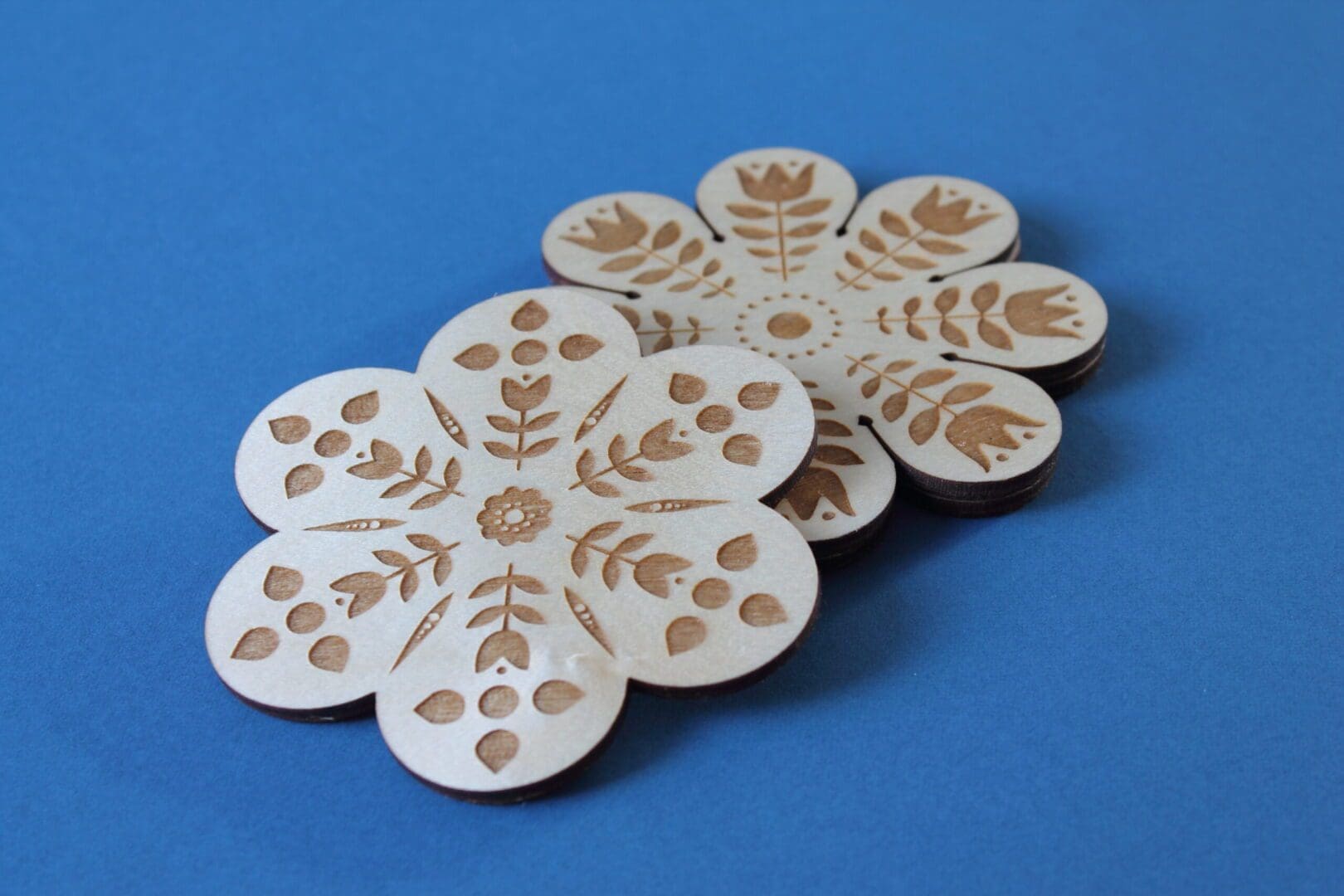 Wooden Scandi Style Coasters - Image 3