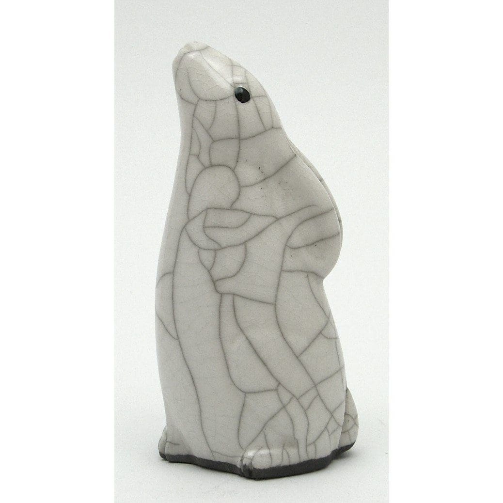 Moongazing Hare, small - ceramic raku fired animal sculpture pottery - Image 3
