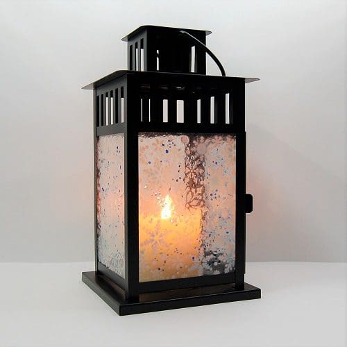 Christmas Fused Glass Panelled Candle Lanterns - Image 6