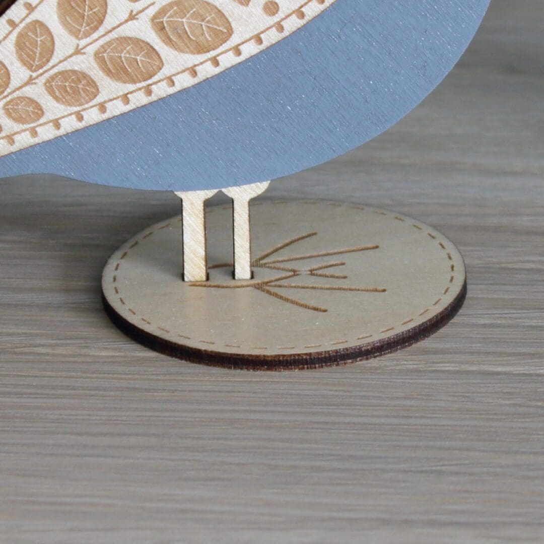 Standing Wooden House Sparrow Decoration - Image 4