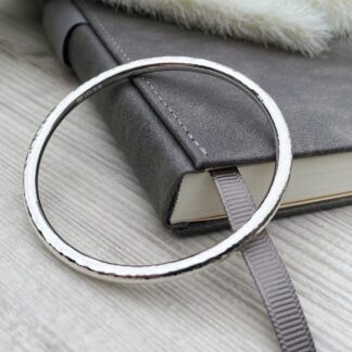 Chunky sterling silver bangle