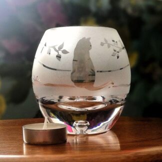 Cat Tealight Candle Holder – Handmade Cat Lover Gift
