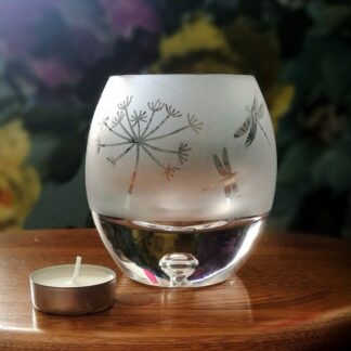 Tealight / Candleholder - Seedhead & Dragonfly