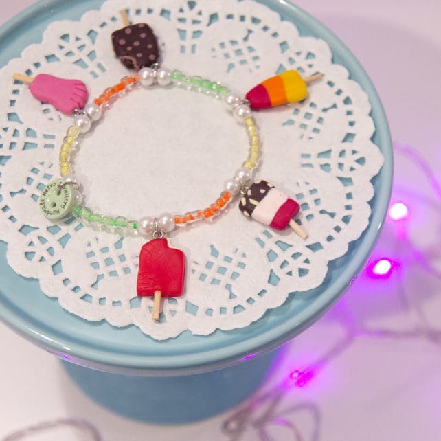 Charm bracelet - Iced rings, biscuits, ice lollies, choose your style - Image 2