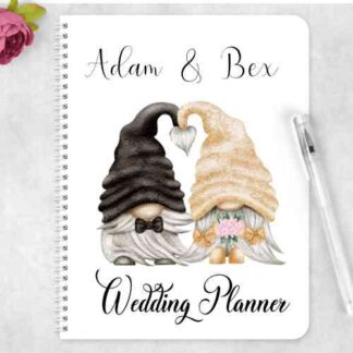 Gonk Wedding Planner, personalised eco friendly journal planner