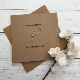 Wedding Card - congratulations on tying the knot
