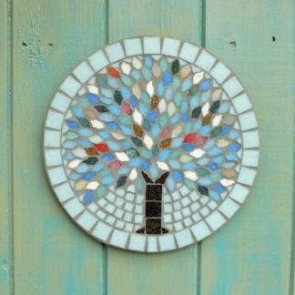Winter Jewel Tree Mosaic Garden Hanging Plaque Decoration